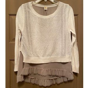 Anthropologie Yellow Bird sweater size XSmall